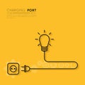 Recharge your creativity. Power for creative ideas Royalty Free Stock Photo