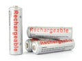 Rechargeable batteries Royalty Free Stock Photo