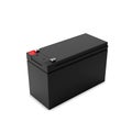 Rechargeable battery for uninterruptible power supply, 3D illustration. Royalty Free Stock Photo