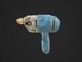 Rechargeable and Cordless Drill on a white background. 3d Rendering