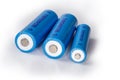 Rechargeable nickel metal hydride batteries different sizes close-up