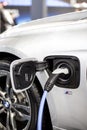 Recharging of hybrid BMW car Royalty Free Stock Photo