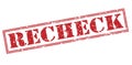 Recheck red stamp Royalty Free Stock Photo