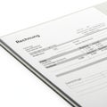 Rechnung document on screen Royalty Free Stock Photo