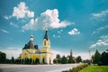 Rechytsa, Gomel Region, Belarus. Cathedral Of Dormition In Sunny