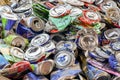 Recicle aluminum cans  garbage dump Royalty Free Stock Photo