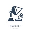 reciever icon in trendy design style. reciever icon isolated on white background. reciever vector icon simple and modern flat