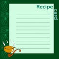 Recipe blank. vector illustration