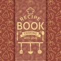 Recipe book. Vector card. Royalty Free Stock Photo