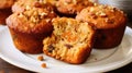 recipe morning glory muffins Royalty Free Stock Photo