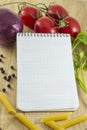 Recipe note card Royalty Free Stock Photo