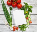 Recipe planning concept Royalty Free Stock Photo