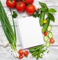 Recipe planning concept Royalty Free Stock Photo