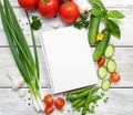 Recipe planning concept Royalty Free Stock Photo