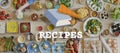 Recipes Food Menu Cafe Restaurant Concept