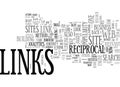 Are Reciprocal Links Dead Word Cloud