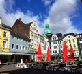 Recklinghausen market square (Germany) Royalty Free Stock Photo