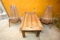 Reclaimed material furniture