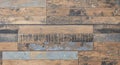 Reclaimed old wooden Wall plank Paneling texture as wood used vintage background Royalty Free Stock Photo