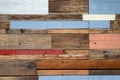 Reclaimed wood panel Royalty Free Stock Photo