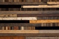 reclaimed wood Wall Paneling texture ai generated Royalty Free Stock Photo