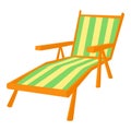 Recliner icon, cartoon style