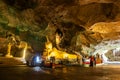 Reclining Buddha in cave Wat Suwan Khuha temple, Phang-nga