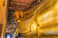 Reclining Buddha Front Wat Pho Bangkok Thailand