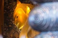 Reclining Buddha gold statue in Wat Phra Chettuphon Wimon Mangkhalaram Wat pho