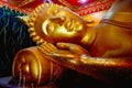 The reclining Buddha in the Nirvana posture