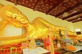 Reclining Buddha In Phra Pathom Chedi, Nakhon Pathom, Thailand Royalty Free Stock Photo