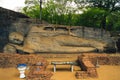 Reclining Buddha statue, Gal Vihara at Polonnaruwa Royalty Free Stock Photo