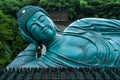 Reclining buddha statue at Nanzoin temple in Sasaguri Fukuoka Prefecture, Japan Royalty Free Stock Photo