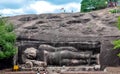 Reclining Buddha Statue at Thanthirimale Raja Maha Vihara ancient Buddhist temple, Anuradhapura district, Sri Lanka