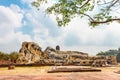 Reclining Buddha at Wat Lokayasutharam in Ayutthaya, Thailand Royalty Free Stock Photo