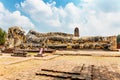 Reclining Buddha at Wat Lokayasutharam in Ayutthaya, Thailand