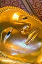 Reclining buddha, wat pho, bangkok Royalty Free Stock Photo