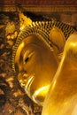 Reclining Buddha of Wat Pho, Landmark and No. 1 tourist attractions in Thailand.