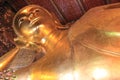 Reclining Buddha at Wat Pho or Wat Phra Chettuphon Wimon Mangkhlaram Ratchaworamahawihan or Temple of the Reclining Buddha, one o