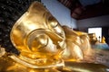 Reclining Buddha at Wat Phra Singh, Chiang Mai, Thailand Royalty Free Stock Photo