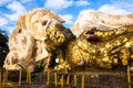 Reclining Golden Buddha, Thailand Royalty Free Stock Photo