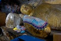 A reclining statue of Buddha Aluvihare Rock Temple