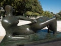 Reclining woman : elbow, statue of Henri Moore