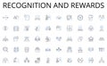 Recognition and rewards line icons collection. Comfy, Cozy, Relaxing, Cushy, Soft, Padded, Plush vector and linear