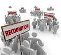 Recognition Word Signs Groups People Workers Employees Appreciation