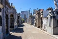 Recoleta cemetery in Buenos Aires in summer Royalty Free Stock Photo