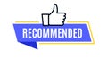 Recommend best advantage icon. Good job ok recommend thumb up sticker