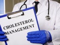 Recommendation Cholesterol management for Prevention Hyperlipidemia Royalty Free Stock Photo