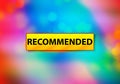 Recommended Abstract Colorful Background Bokeh Design Illustration