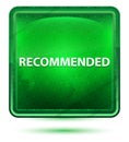 Recommended Neon Light Green Square Button